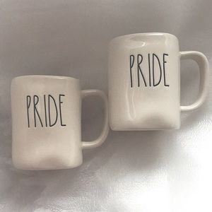 Rae Dunn Pride Coffee Mug by Magenta Lot / Bundle of 2 Brand New